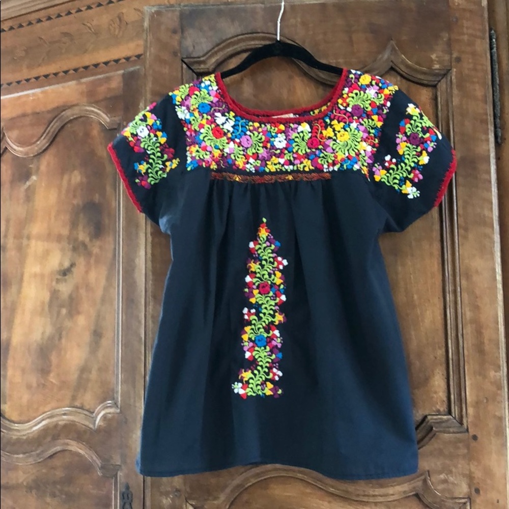 El Interior Hand-Embroidered Blouse